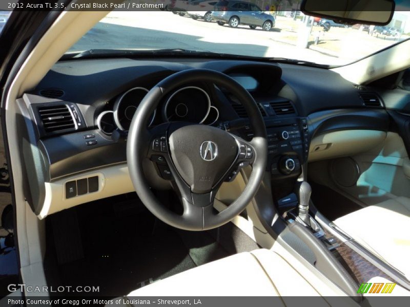 Crystal Black Pearl / Parchment 2012 Acura TL 3.5