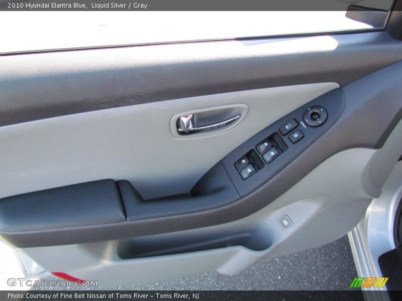 Liquid Silver / Gray 2010 Hyundai Elantra Blue