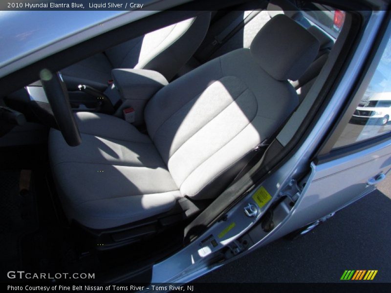 Liquid Silver / Gray 2010 Hyundai Elantra Blue