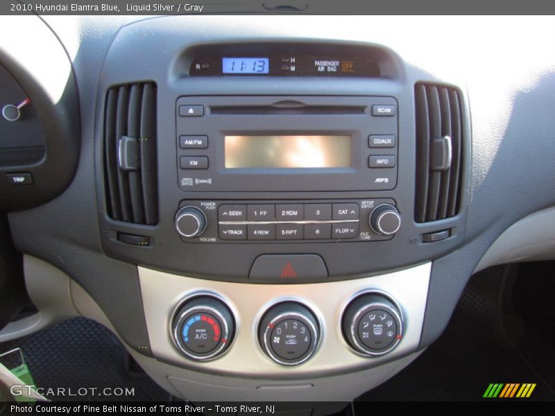Liquid Silver / Gray 2010 Hyundai Elantra Blue