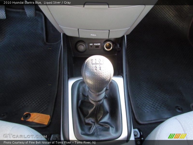 Liquid Silver / Gray 2010 Hyundai Elantra Blue