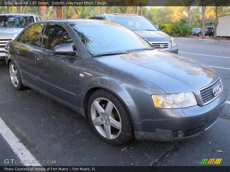 Dolphin Grey Pearl Effect / Beige 2002 Audi A4 1.8T Sedan