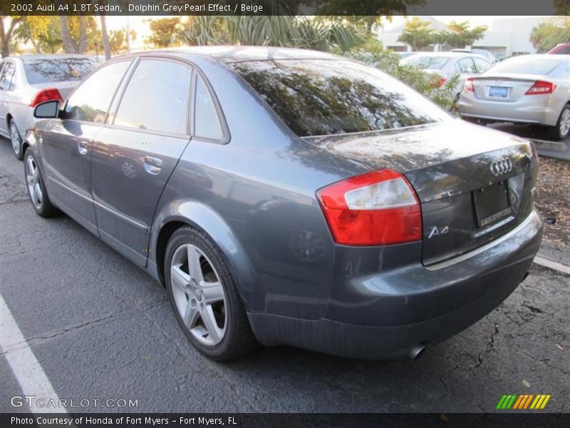 Dolphin Grey Pearl Effect / Beige 2002 Audi A4 1.8T Sedan