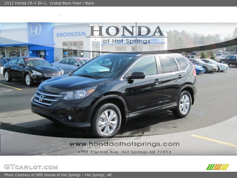 Crystal Black Pearl / Black 2012 Honda CR-V EX-L
