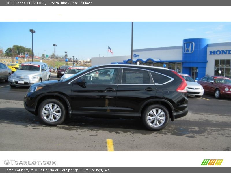 Crystal Black Pearl / Black 2012 Honda CR-V EX-L
