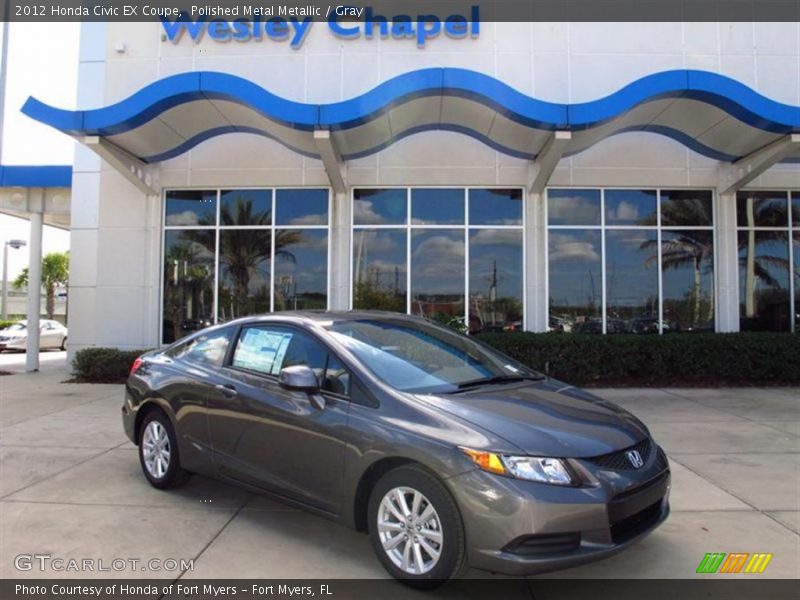 Polished Metal Metallic / Gray 2012 Honda Civic EX Coupe