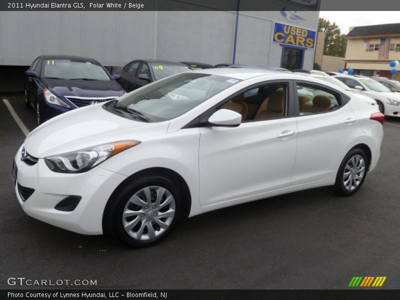 Polar White / Beige 2011 Hyundai Elantra GLS