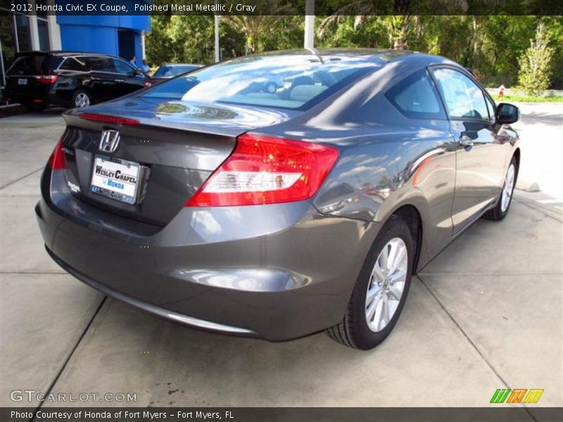 Polished Metal Metallic / Gray 2012 Honda Civic EX Coupe
