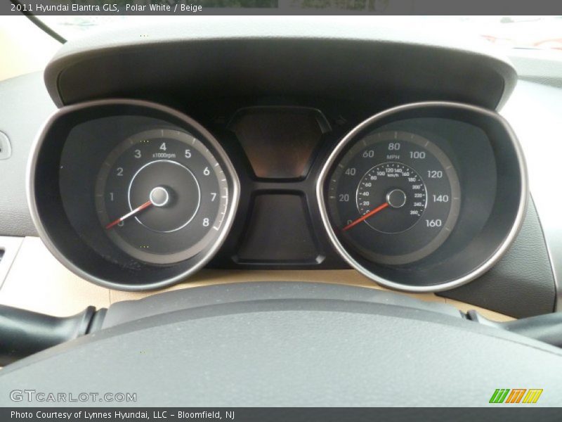 Polar White / Beige 2011 Hyundai Elantra GLS
