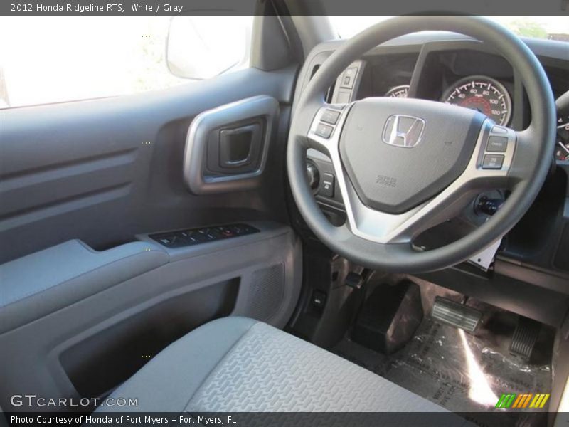 White / Gray 2012 Honda Ridgeline RTS