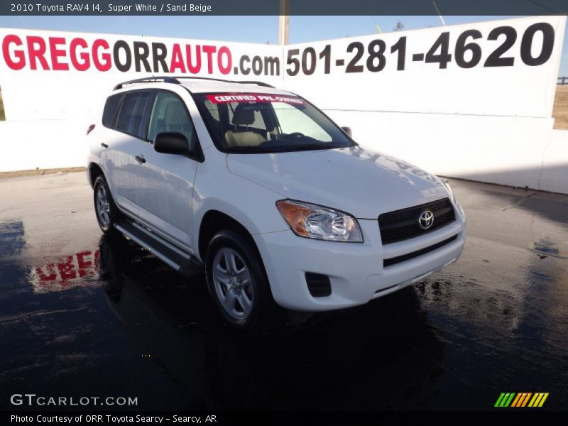 Super White / Sand Beige 2010 Toyota RAV4 I4