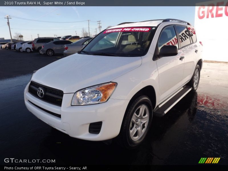 Super White / Sand Beige 2010 Toyota RAV4 I4
