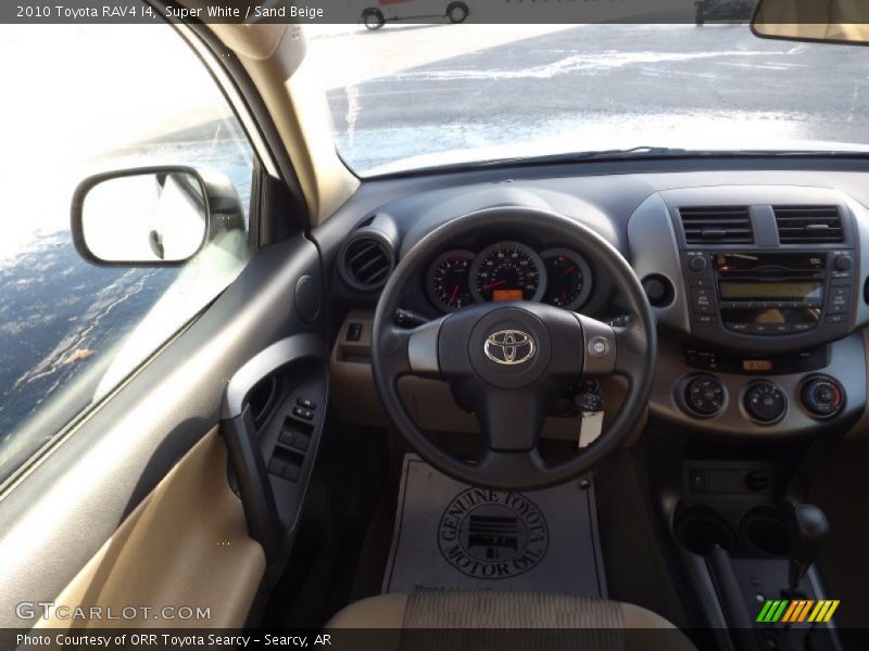 Super White / Sand Beige 2010 Toyota RAV4 I4