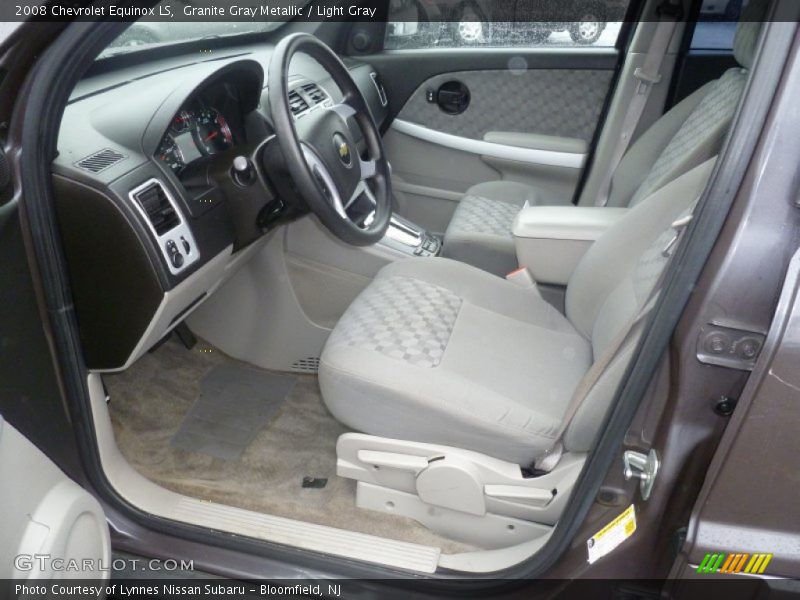 Granite Gray Metallic / Light Gray 2008 Chevrolet Equinox LS