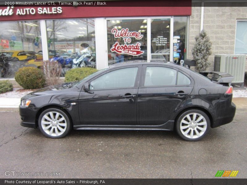 Tarmac Black Pearl / Black 2010 Mitsubishi Lancer GTS