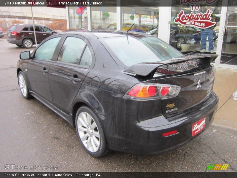 Tarmac Black Pearl / Black 2010 Mitsubishi Lancer GTS