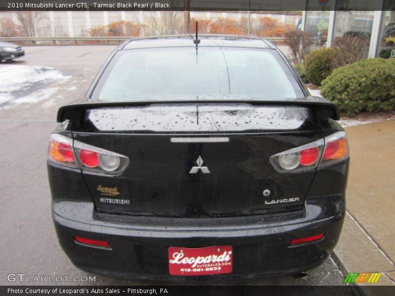 Tarmac Black Pearl / Black 2010 Mitsubishi Lancer GTS