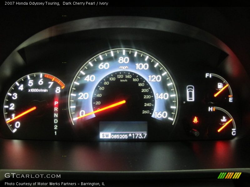 Dark Cherry Pearl / Ivory 2007 Honda Odyssey Touring