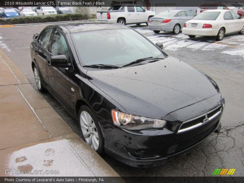 Tarmac Black Pearl / Black 2010 Mitsubishi Lancer GTS