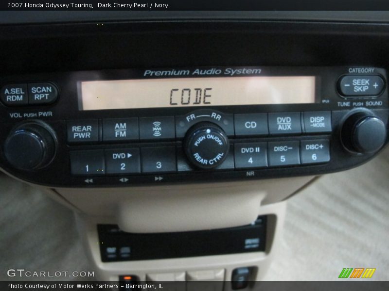 Dark Cherry Pearl / Ivory 2007 Honda Odyssey Touring