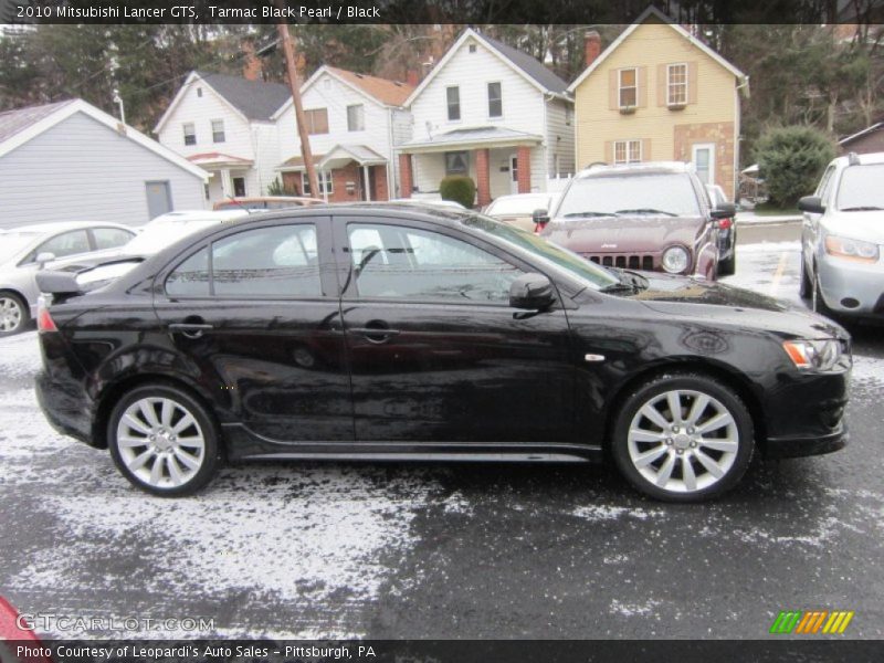 Tarmac Black Pearl / Black 2010 Mitsubishi Lancer GTS