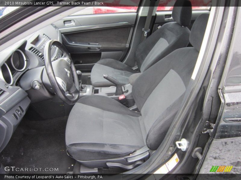 Tarmac Black Pearl / Black 2010 Mitsubishi Lancer GTS