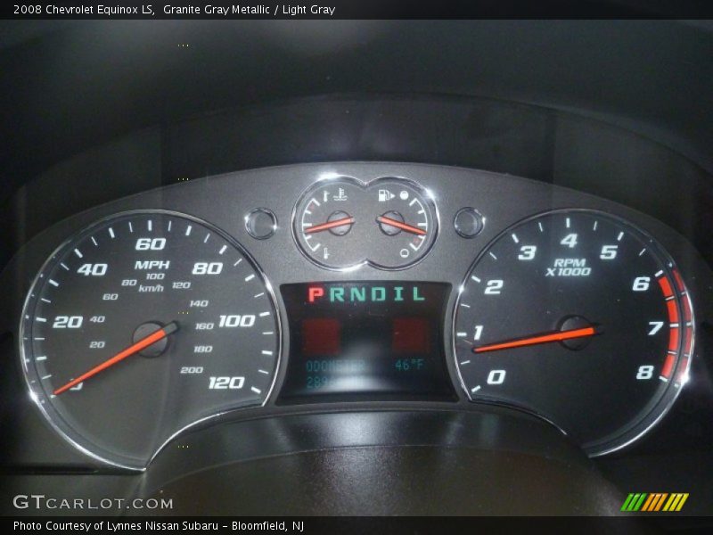 Granite Gray Metallic / Light Gray 2008 Chevrolet Equinox LS