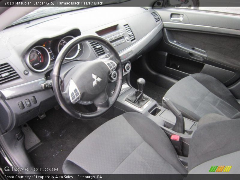 Tarmac Black Pearl / Black 2010 Mitsubishi Lancer GTS