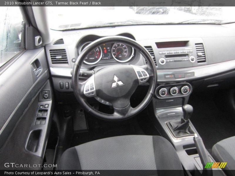 Tarmac Black Pearl / Black 2010 Mitsubishi Lancer GTS