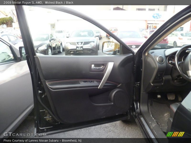 Wicked Black / Black 2009 Nissan Rogue SL AWD