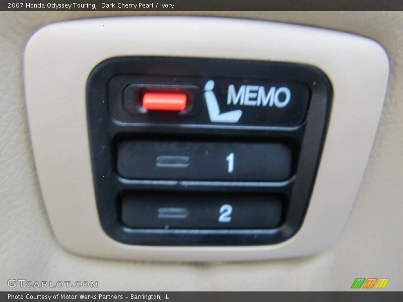 Dark Cherry Pearl / Ivory 2007 Honda Odyssey Touring