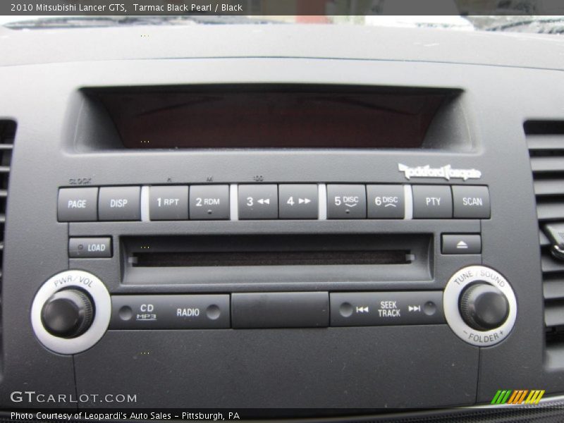 Tarmac Black Pearl / Black 2010 Mitsubishi Lancer GTS