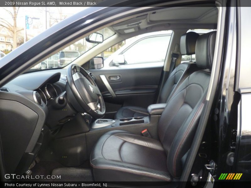 Wicked Black / Black 2009 Nissan Rogue SL AWD