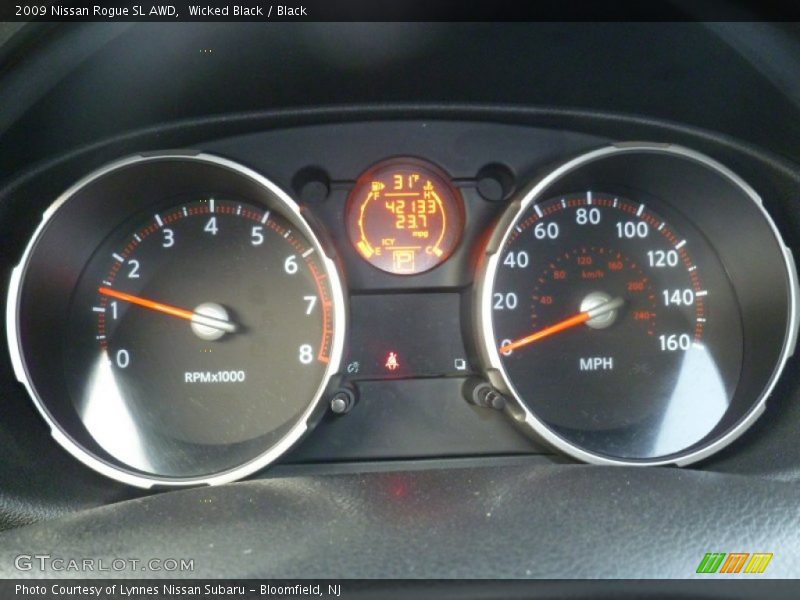 Wicked Black / Black 2009 Nissan Rogue SL AWD