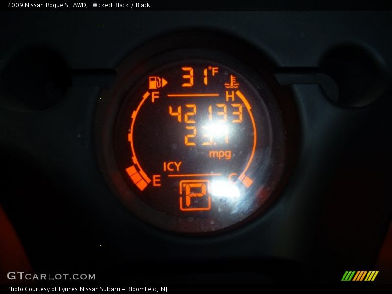 Wicked Black / Black 2009 Nissan Rogue SL AWD