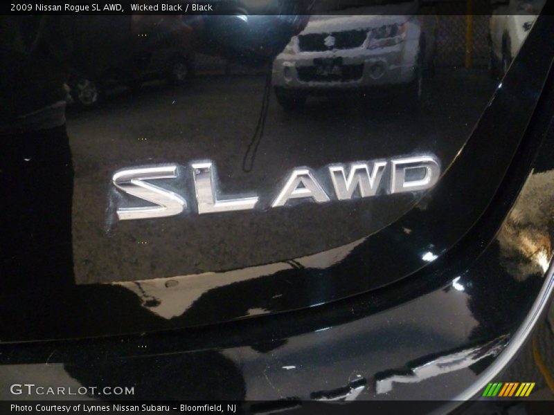 Wicked Black / Black 2009 Nissan Rogue SL AWD
