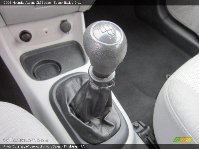 Ebony Black / Gray 2008 Hyundai Accent GLS Sedan