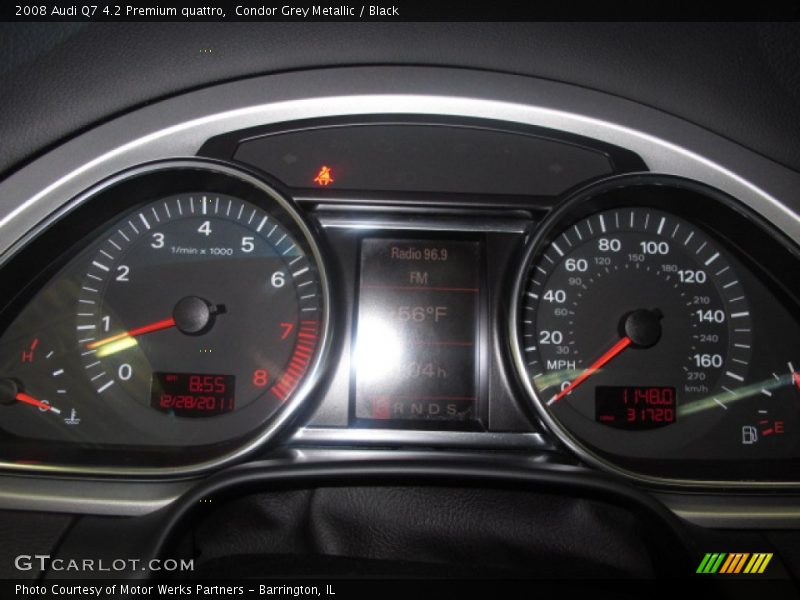 Condor Grey Metallic / Black 2008 Audi Q7 4.2 Premium quattro