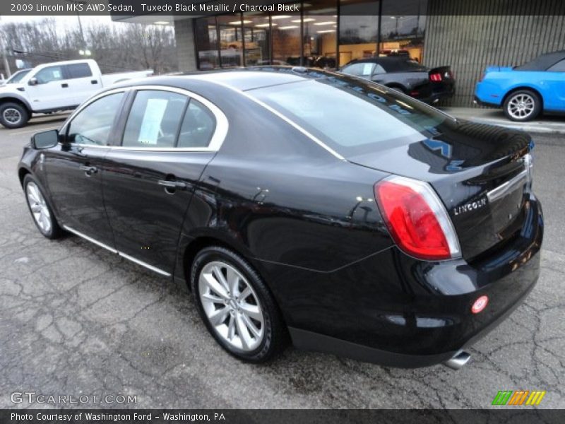 Tuxedo Black Metallic / Charcoal Black 2009 Lincoln MKS AWD Sedan