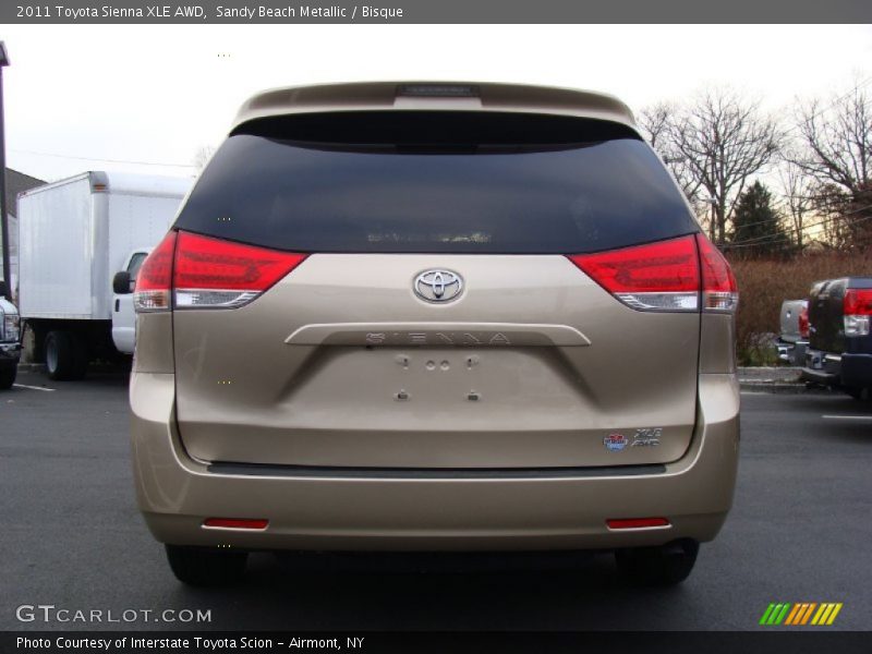 Sandy Beach Metallic / Bisque 2011 Toyota Sienna XLE AWD