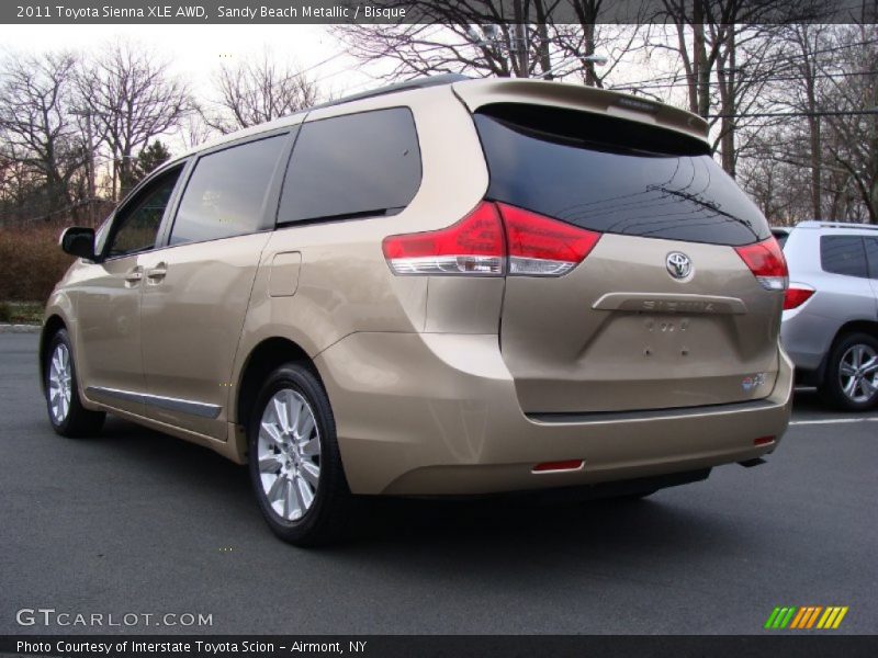 Sandy Beach Metallic / Bisque 2011 Toyota Sienna XLE AWD