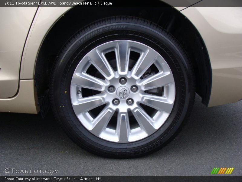 Sandy Beach Metallic / Bisque 2011 Toyota Sienna XLE AWD