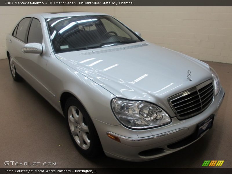 Brilliant Silver Metallic / Charcoal 2004 Mercedes-Benz S 430 4Matic Sedan