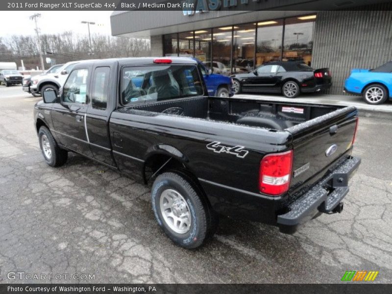 Black / Medium Dark Flint 2011 Ford Ranger XLT SuperCab 4x4