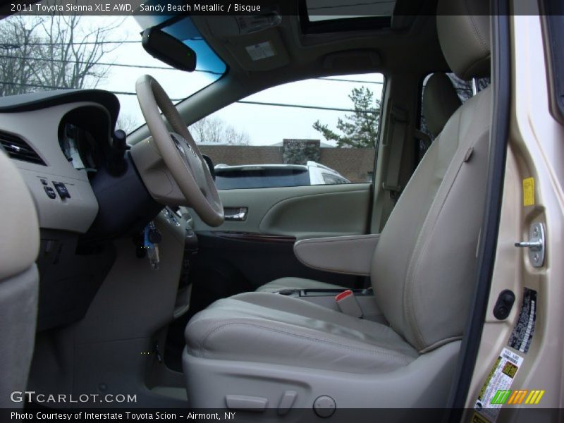 Sandy Beach Metallic / Bisque 2011 Toyota Sienna XLE AWD