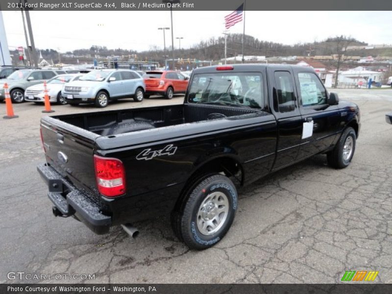 Black / Medium Dark Flint 2011 Ford Ranger XLT SuperCab 4x4