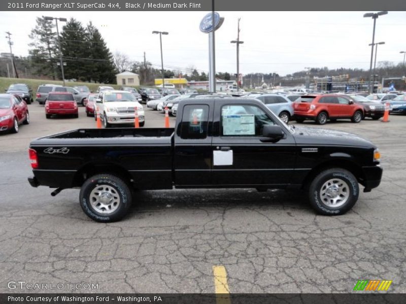 Black / Medium Dark Flint 2011 Ford Ranger XLT SuperCab 4x4