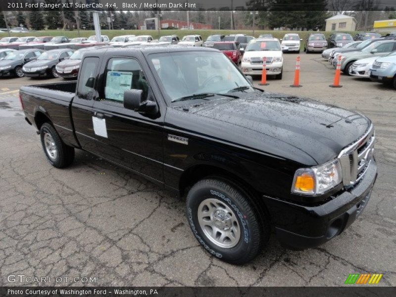 Black / Medium Dark Flint 2011 Ford Ranger XLT SuperCab 4x4