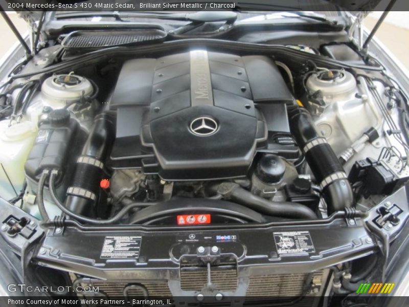 Brilliant Silver Metallic / Charcoal 2004 Mercedes-Benz S 430 4Matic Sedan