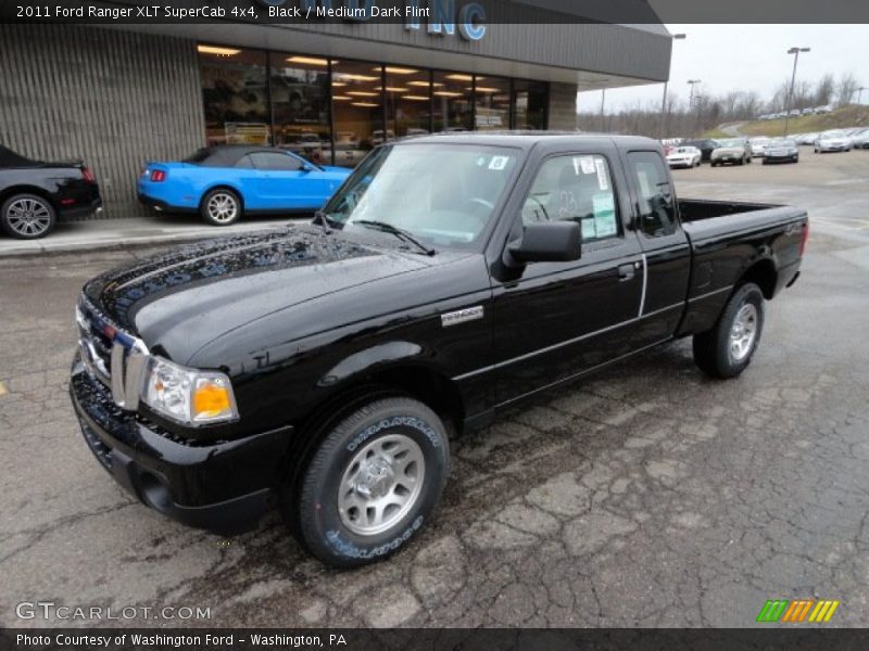 Black / Medium Dark Flint 2011 Ford Ranger XLT SuperCab 4x4